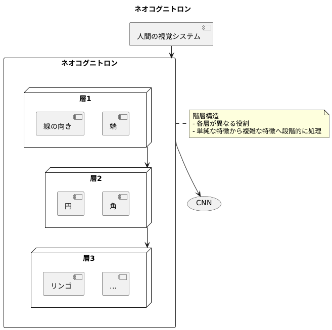 人間の視覚に着想を得た構造