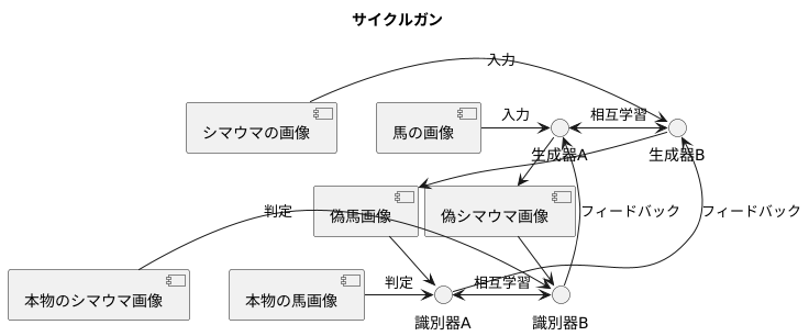 二つの生成器と識別器の協奏