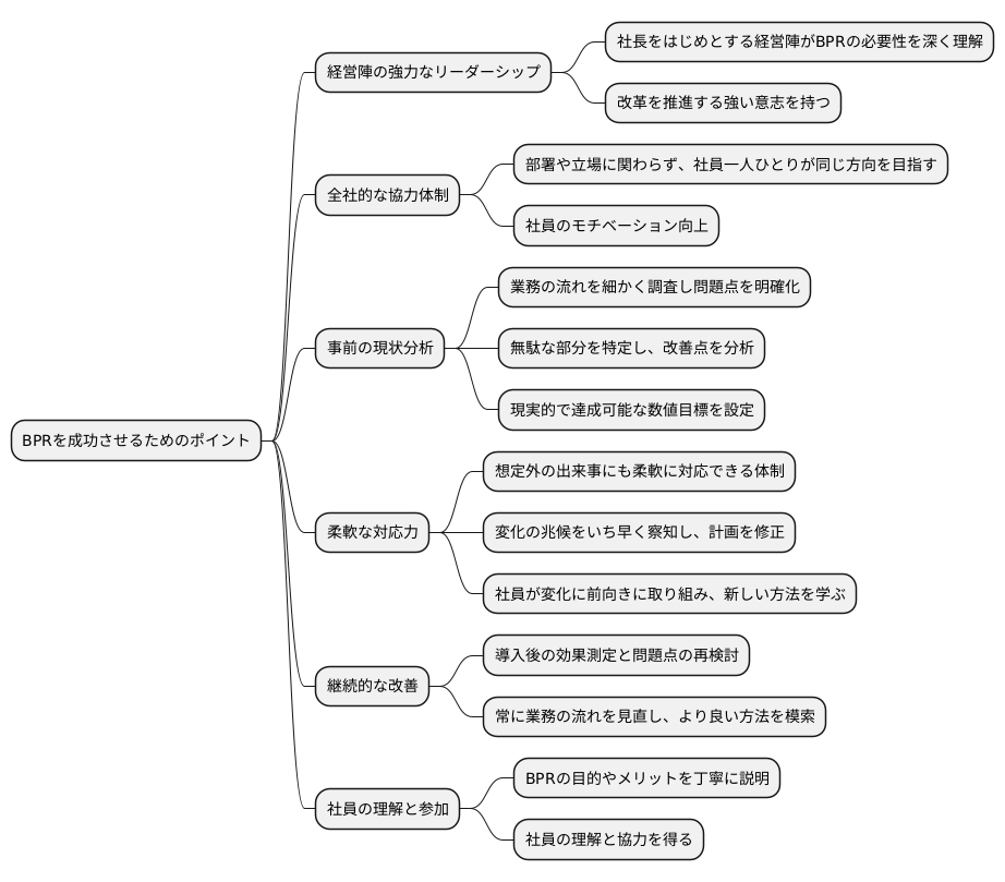 BPRの成功要因